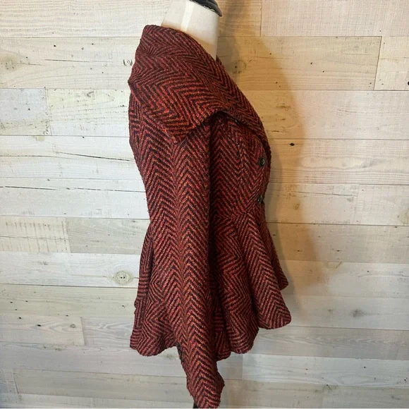 Free People Patricia Peplum Jacket Size 6 - Picture 13 of 14